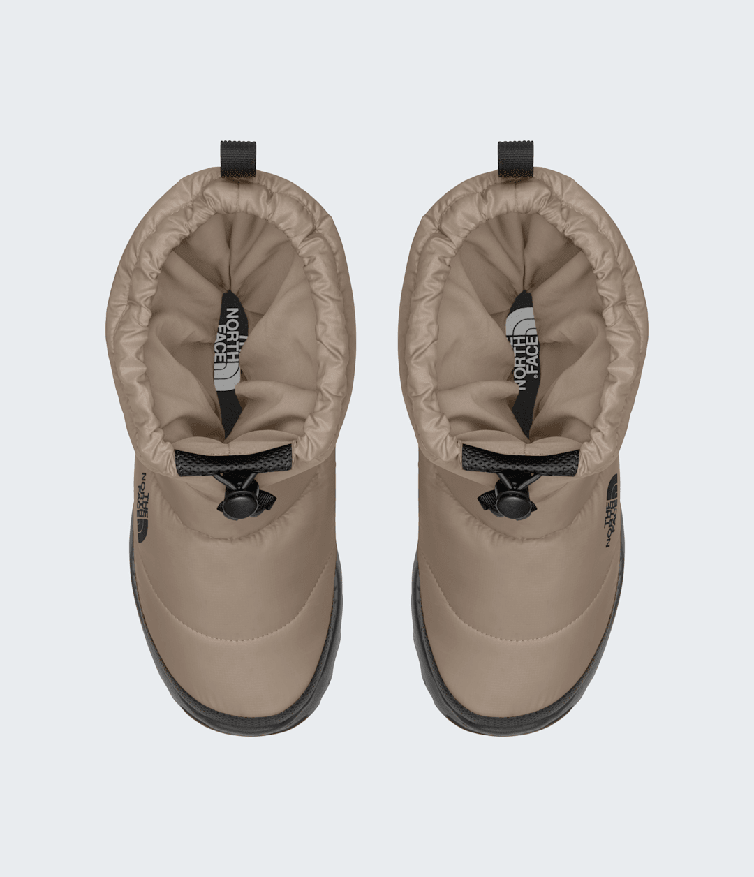 Nuptse Traction Booties - Mushroom Grey/TNF Black