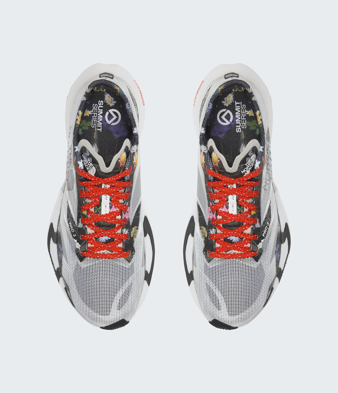 Summit Series VECTIV™ Pro 3 Race Edition Shoes - TNF White/Alpine Floral Print