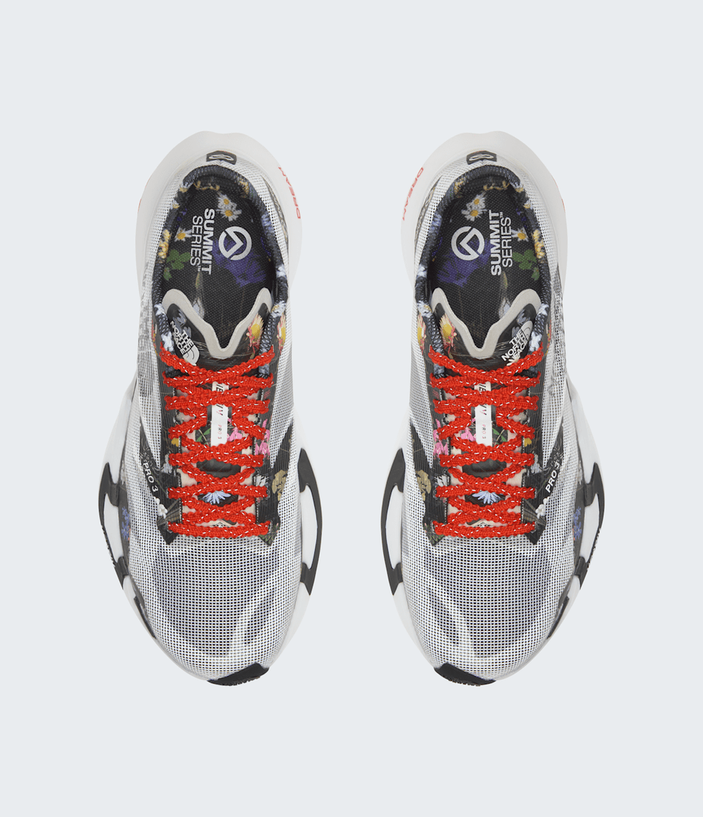 Summit Series VECTIV™ Pro 3 Race Edition Shoes - TNF White/Alpine Floral Print