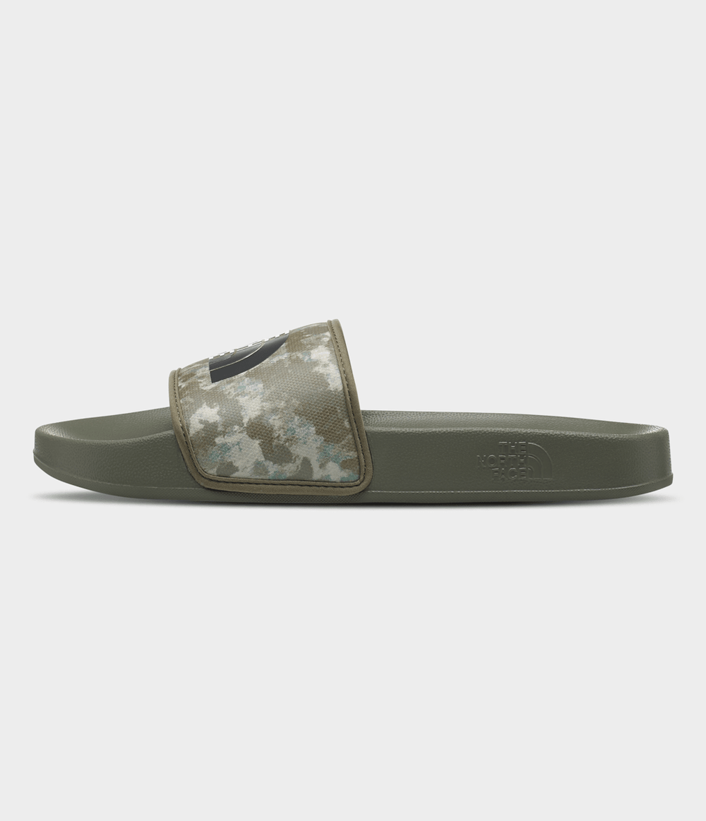 Men’s Base Camp Slides III - Military Olive Stippled Camo Print/TNF Black