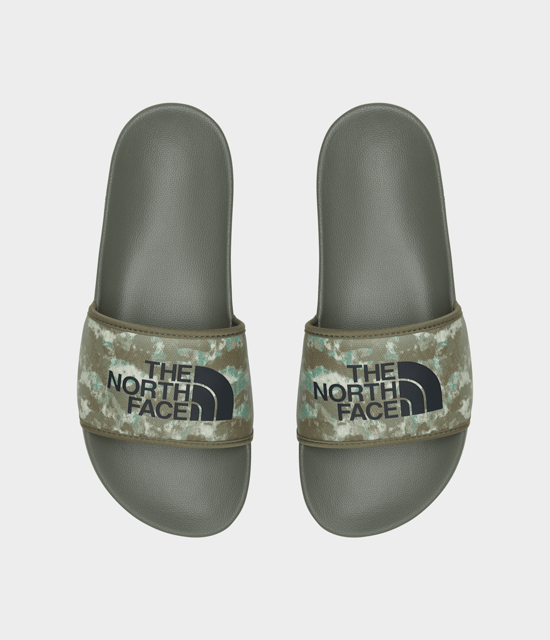 Men’s Base Camp Slides III - Military Olive Stippled Camo Print/TNF Black