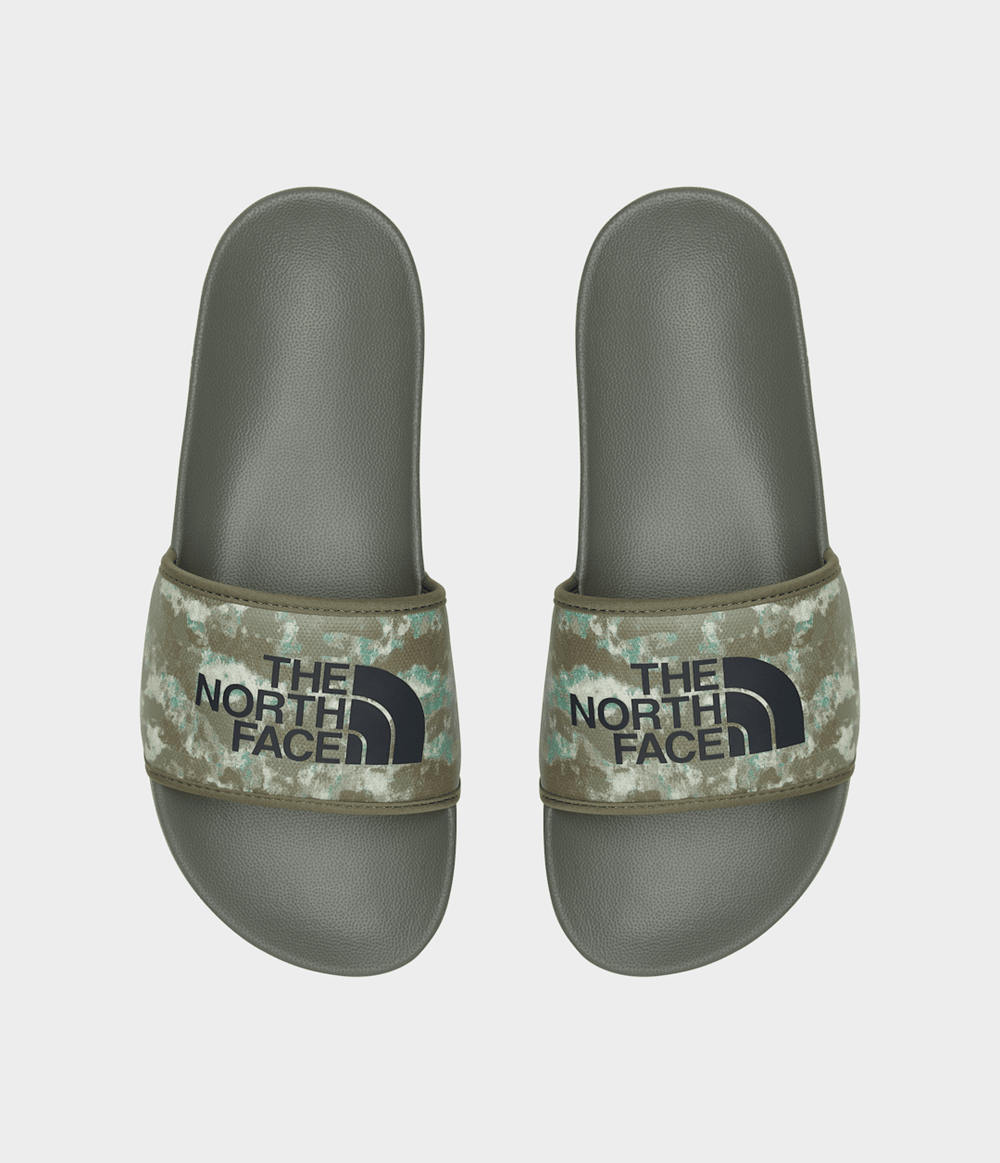 Men’s Base Camp Slides III - Military Olive Stippled Camo Print/TNF Black