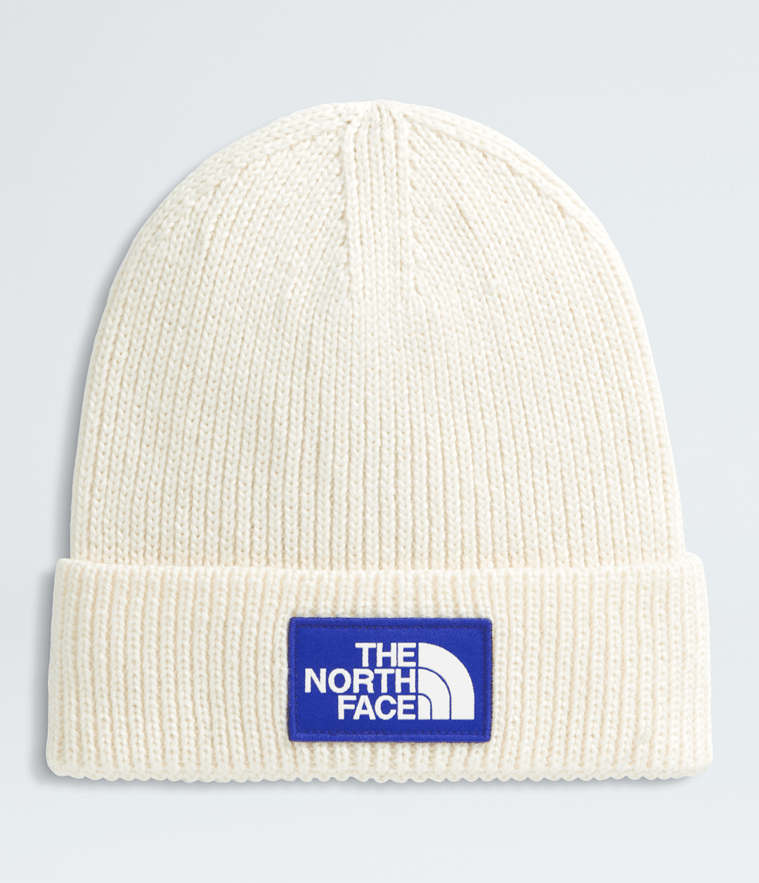 TNF™ Logo Box Cuffed Beanie - White Dune/TNF Blue