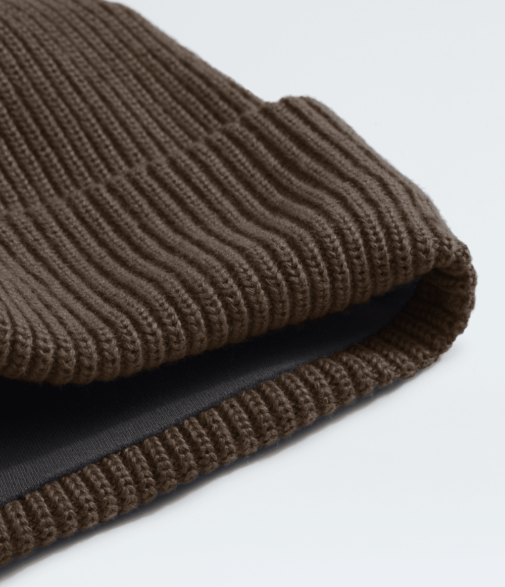 Salty Lined Beanie - Smokey Brown
