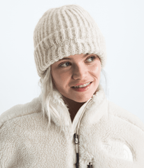 Fohair Cabin Beanie - White Dune