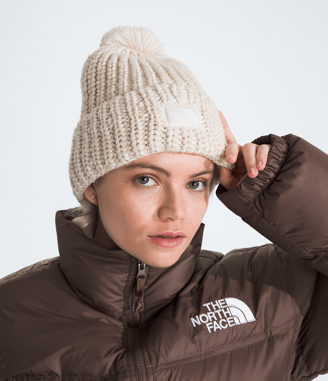 Cozy Chunky Cabin Beanie - Gardenia White/Gravel/Khaki Stone/Gardenia White