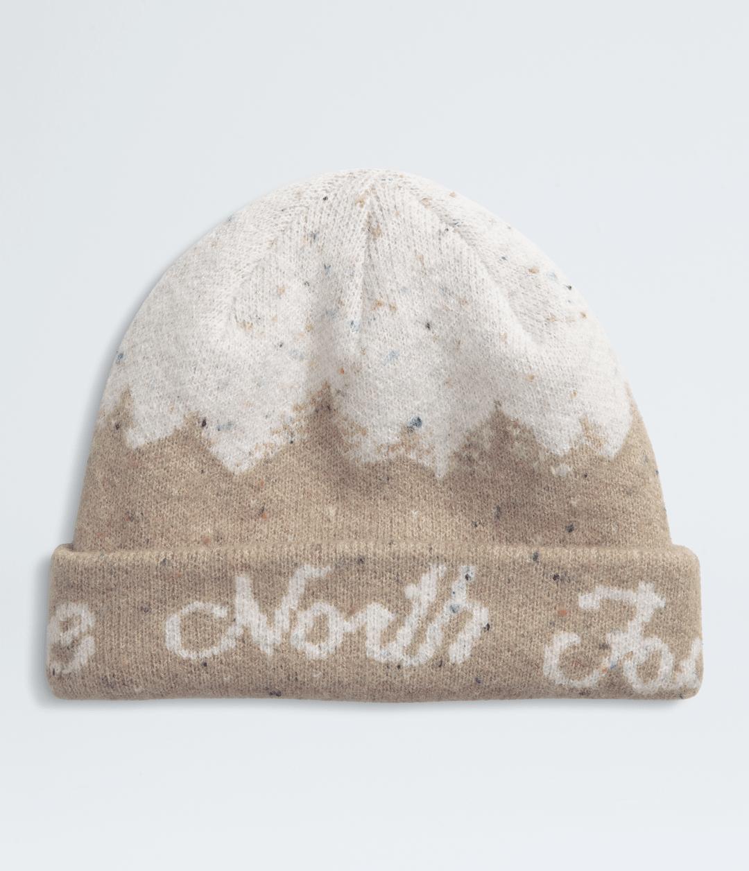 Cabin Mountainscape Beanie - Mushroom Grey/White Dune