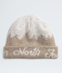 Cabin Mountainscape Beanie - Mushroom Grey/White Dune