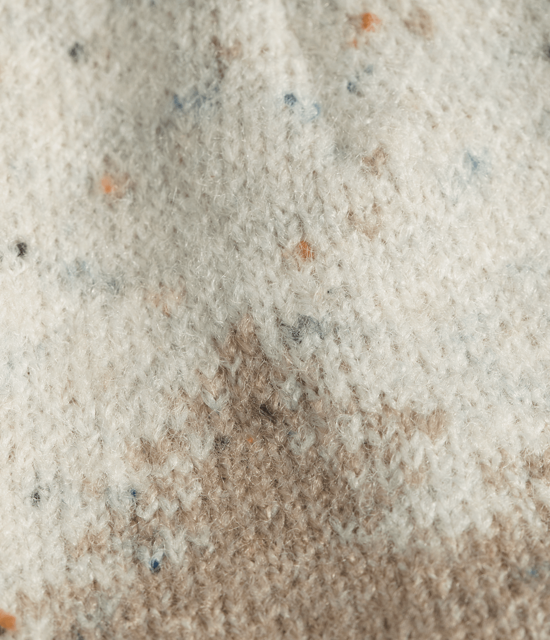 Cabin Mountainscape Beanie - Mushroom Grey/White Dune