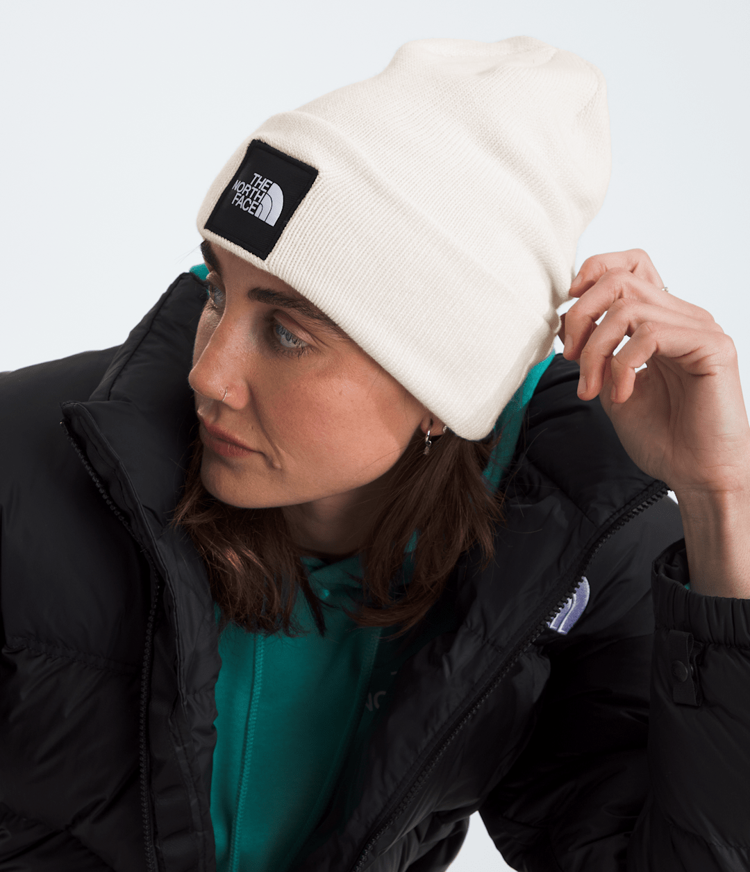 Big Box Beanie - White Dune
