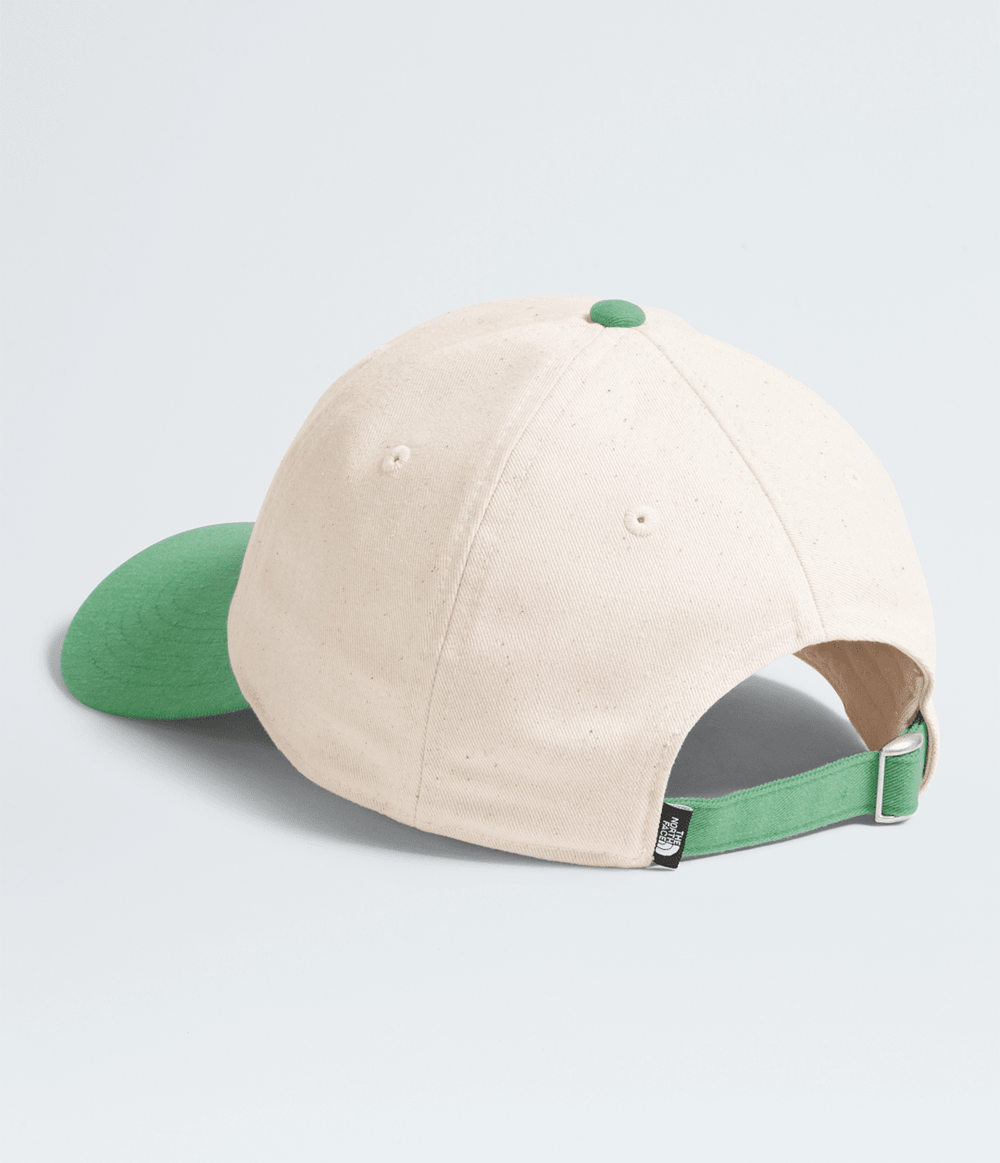 Roomy Norm Hat - Dimmed Algae / White Dune Raw Undyed