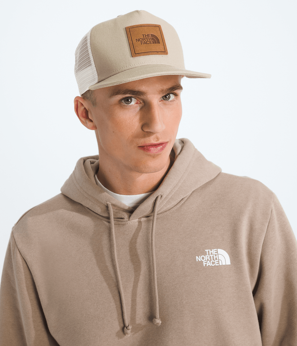 Half Dome Trucker Hat - Dune Beige/Leather Patch