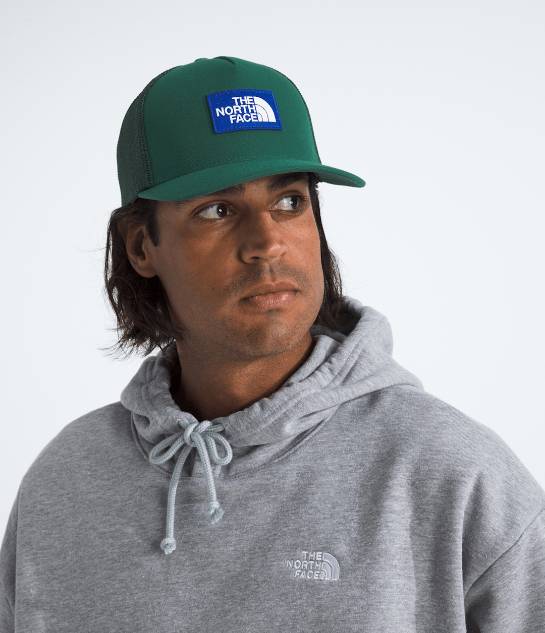 Keep It Patched Trucker Hat - Hunter Green/TNF Blue