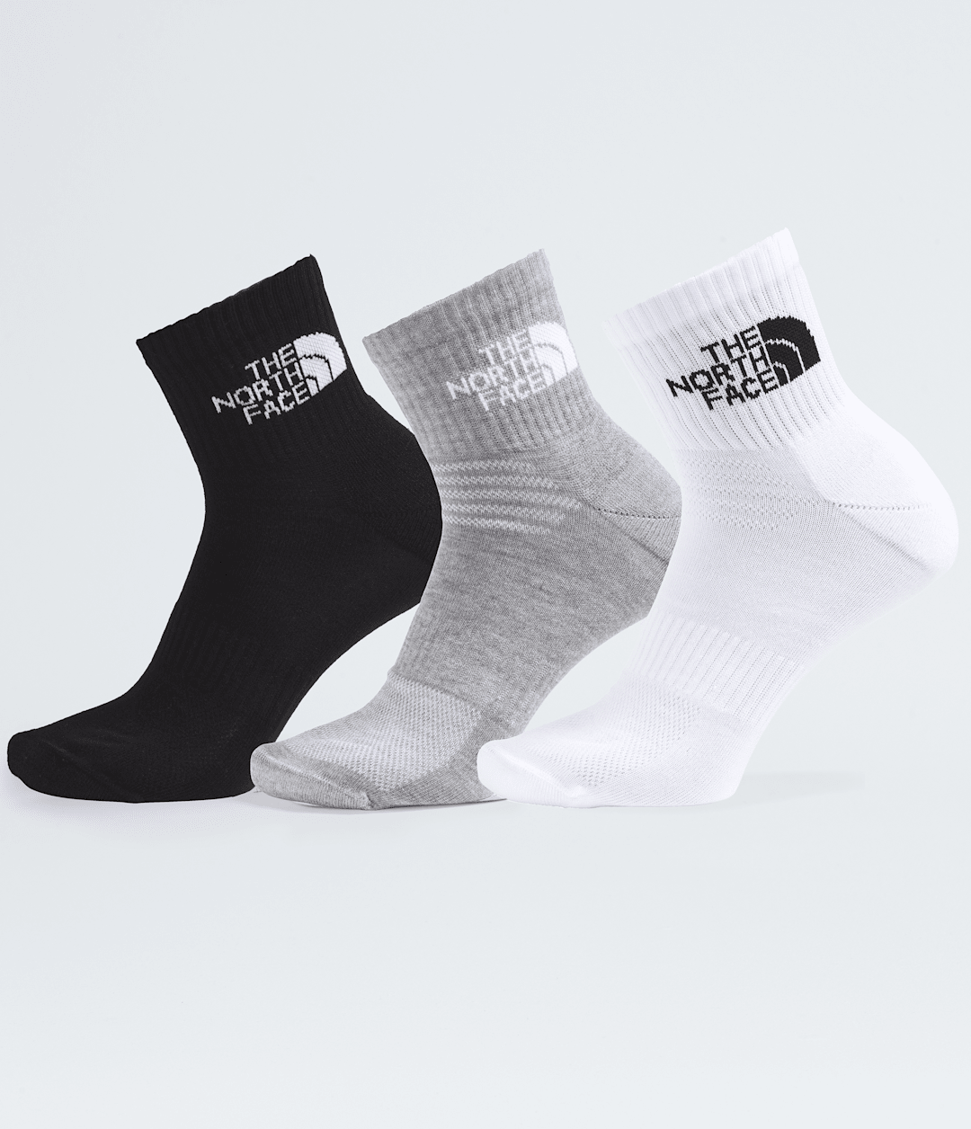 Multisport Cush Quarter Socks—3P - Black/Assorted