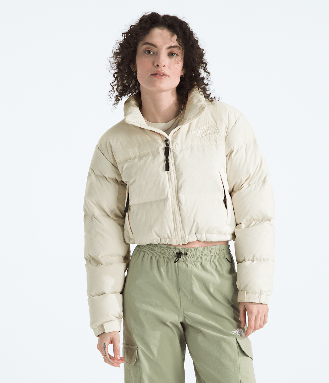 Women’s Nuptse Short DTM Jacket - White Dune