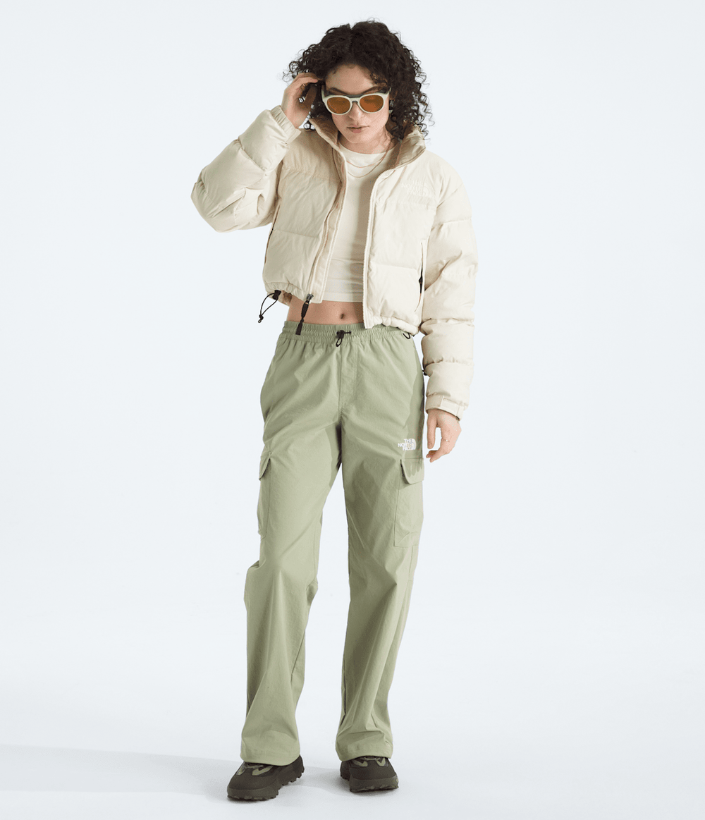 Women’s Nuptse Short DTM Jacket - White Dune