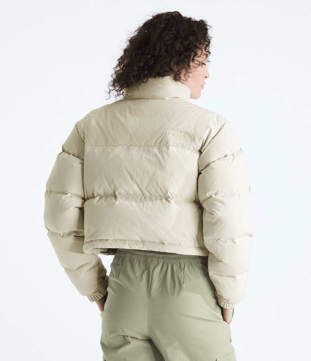 Women’s Nuptse Short DTM Jacket - White Dune