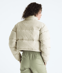 Women’s Nuptse Short DTM Jacket - White Dune