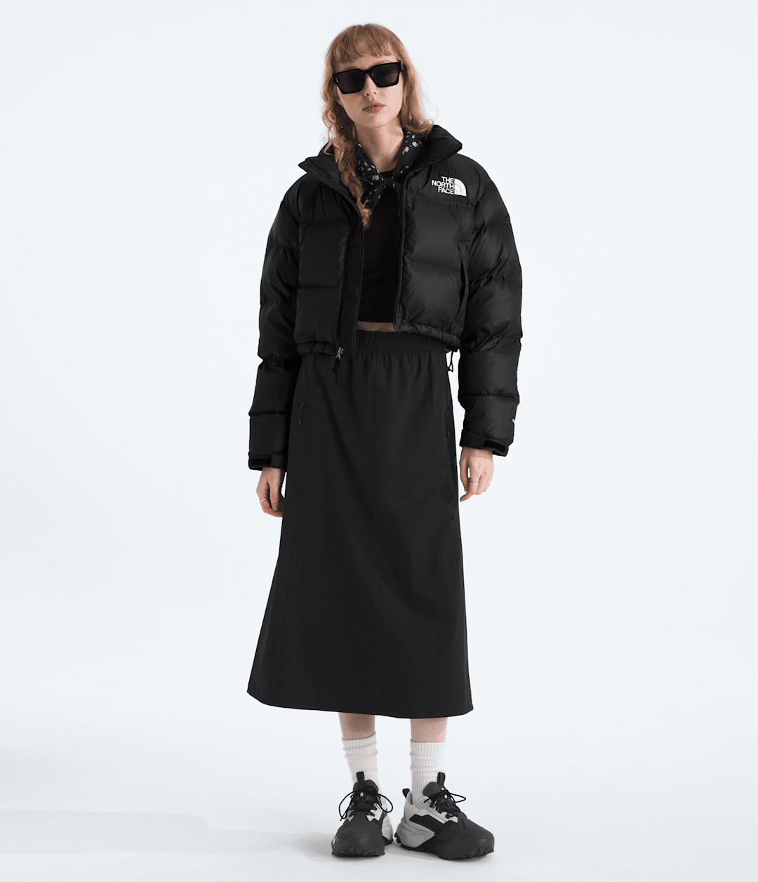 Women’s Nuptse Short Jacket - TNF Black/TNF Black/Recycled down