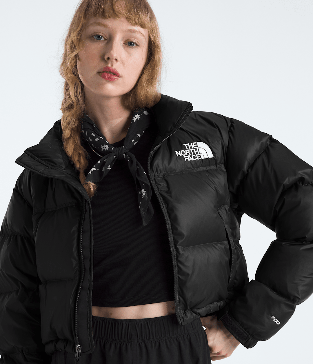 Women’s Nuptse Short Jacket - TNF Black/TNF Black/Recycled down