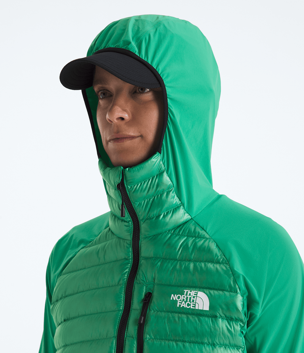 Women’s Summit Series Breithorn LT Hybrid Hoodie - Nebula Green