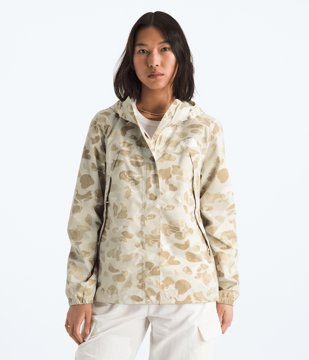 Women’s Antora Rain Jacket—Print - Pale Khaki Heritage Print