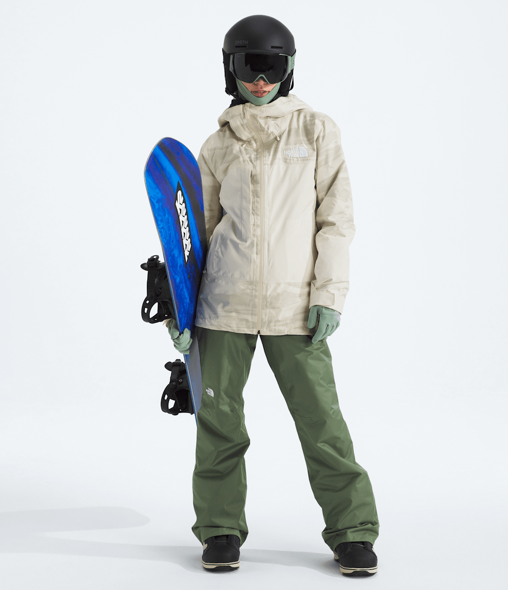 Women’s THERMOBALL™ Snow Triclimate® Jacket—Print - White Dune Edge Of Light Print/White Dune/Utility Brown