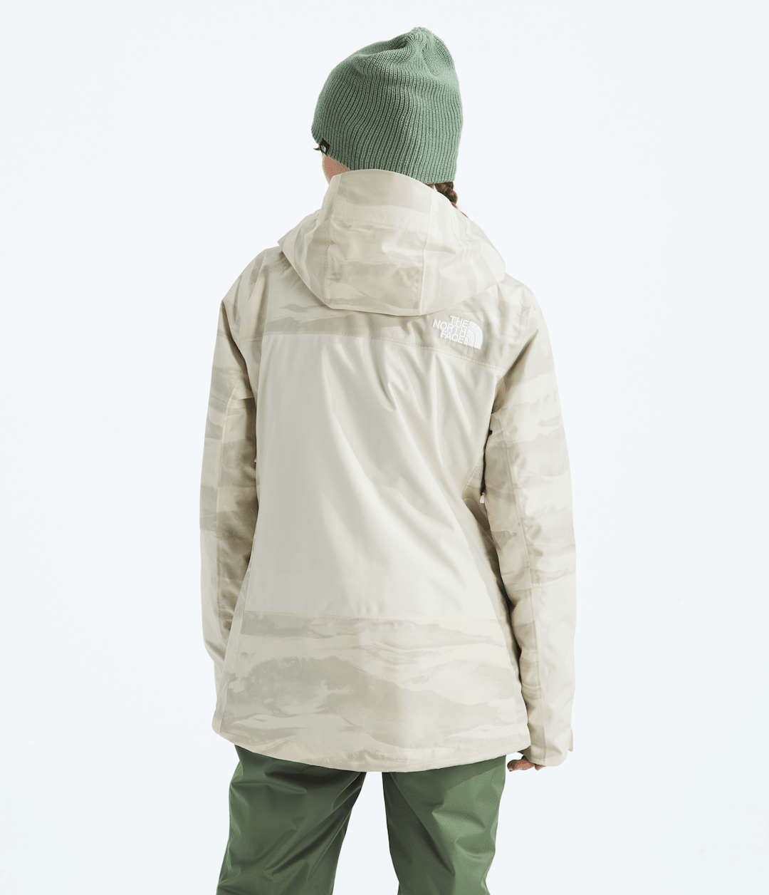 Women’s THERMOBALL™ Snow Triclimate® Jacket—Print - White Dune Edge Of Light Print/White Dune/Utility Brown
