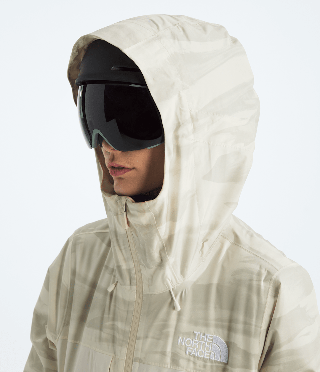 Women’s THERMOBALL™ Snow Triclimate® Jacket—Print - White Dune Edge Of Light Print/White Dune/Utility Brown