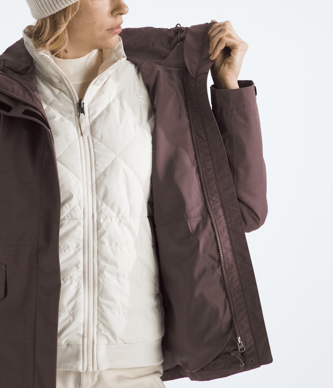 Women’s Monarch Triclimate® Jacket - Tawny Quartz/White Dune