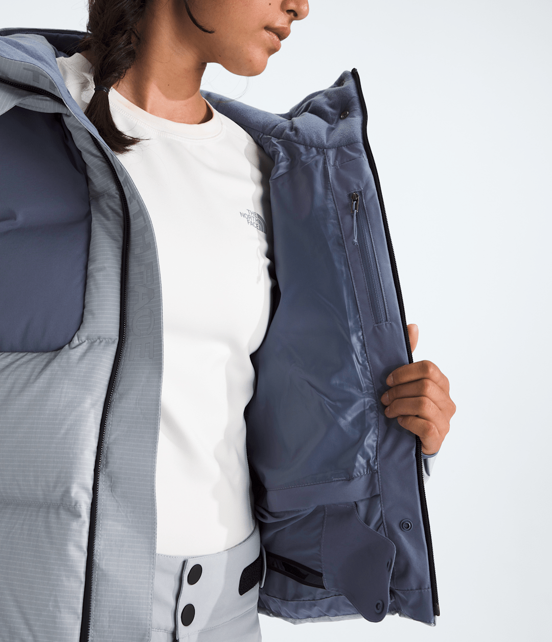 Women’s Cold Spell Cropped Down Jacket - Blue Flax/Twilight Galaxy