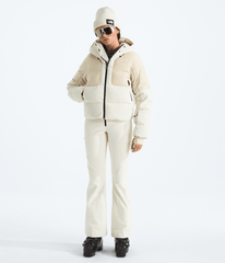 Women’s Cold Spell Corduroy Cropped Down Jacket - Gravel/White Dune