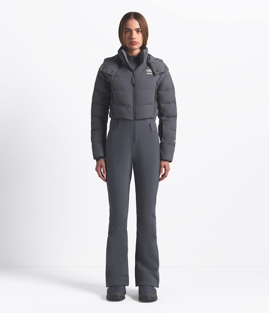 The North Face X SKIMS Women's Off The Clock One Piece - Sk Gunmetal