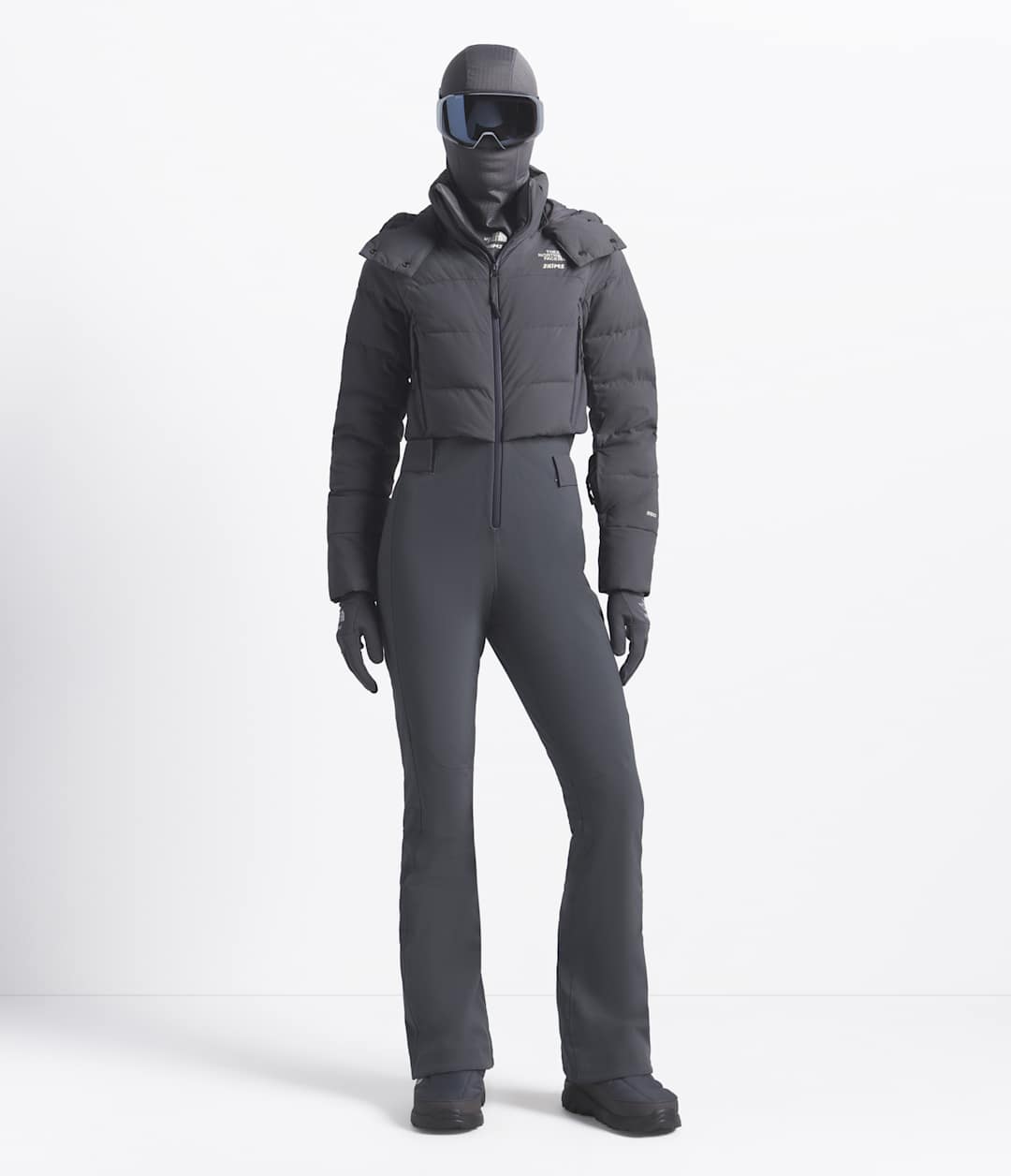 The North Face X SKIMS Women's Off The Clock One Piece - Sk Gunmetal