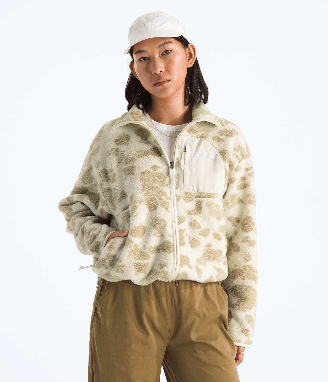 Women’s Yumiori Off Peak Full-Zip Jacket—Print - Pale Khaki Heritage Print