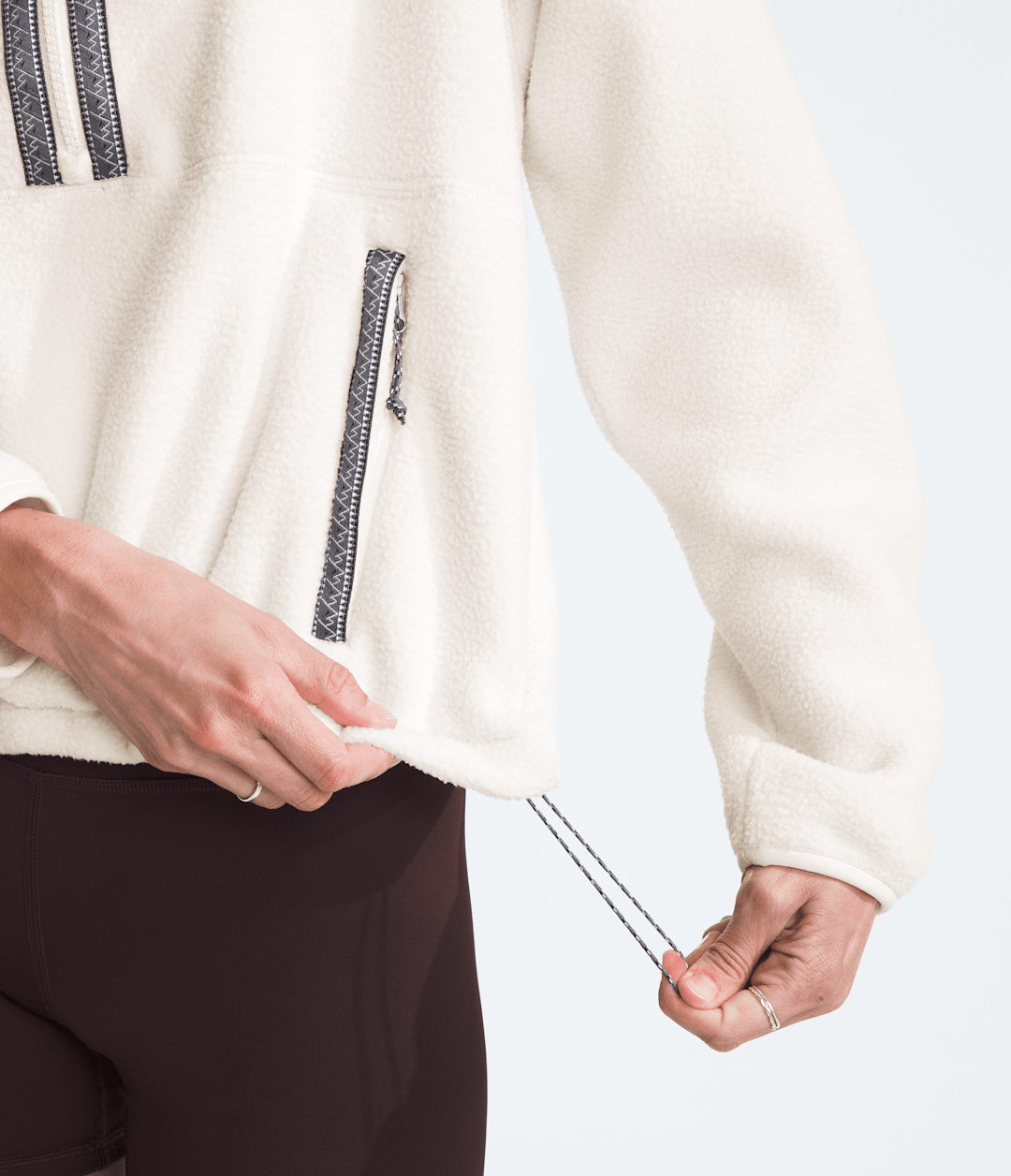 Women’s TNF™ Fleeski ¼-Zip Pullover - White Dune