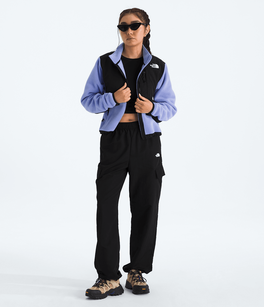 Women’s Retro Denali Jacket - Periwinkle Glow-Tnf Black