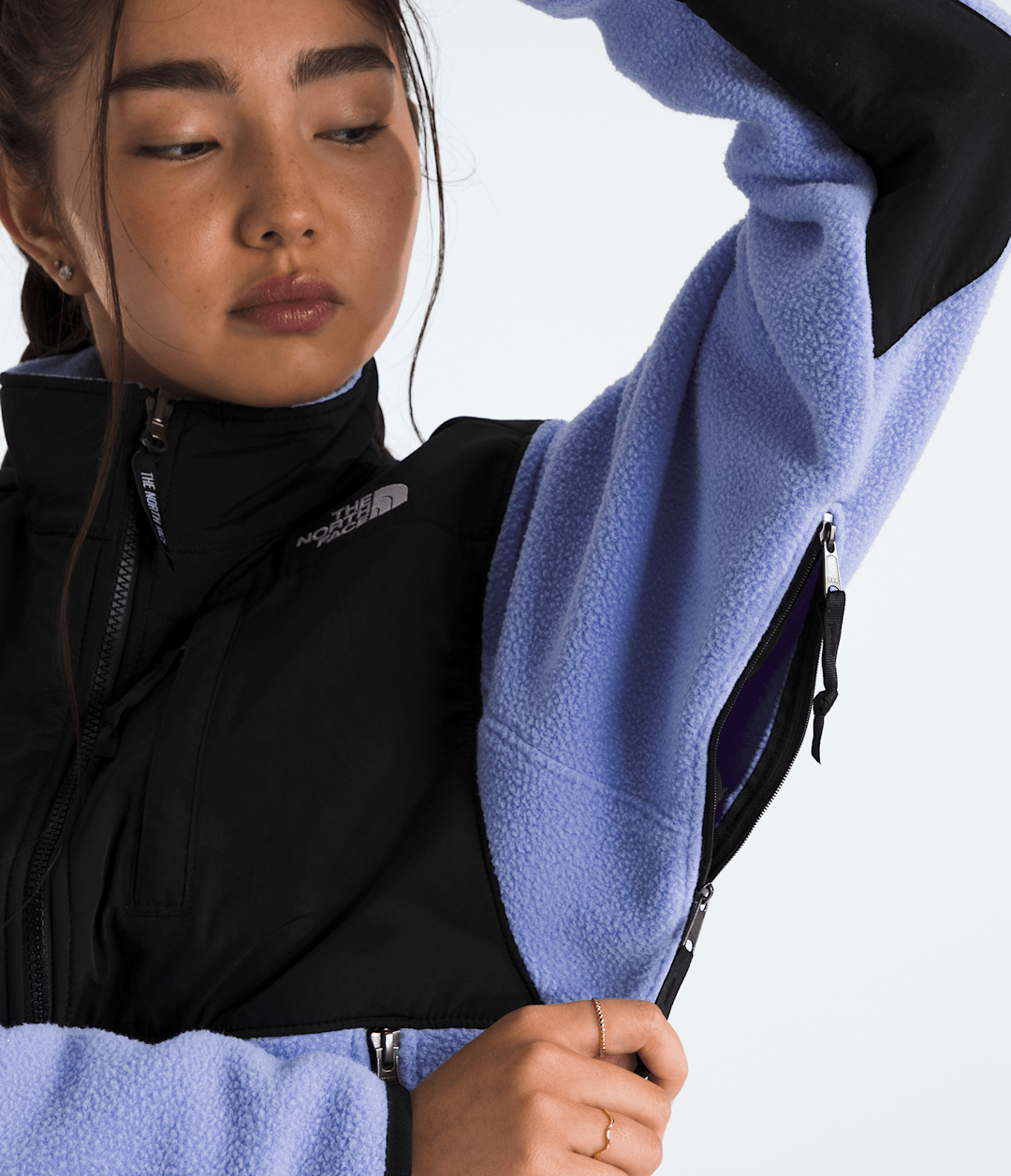 Women’s Retro Denali Jacket - Periwinkle Glow-Tnf Black