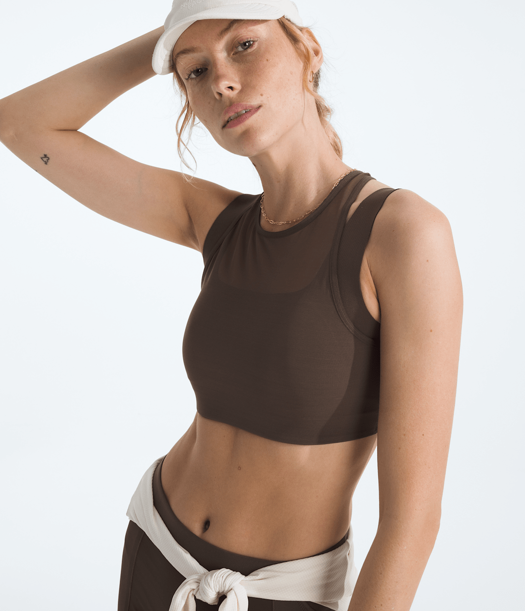 Women’s Refina Double-Layer Bra - Smokey Brown