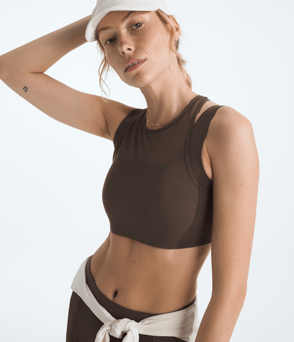 Women’s Refina Double-Layer Bra - Smokey Brown