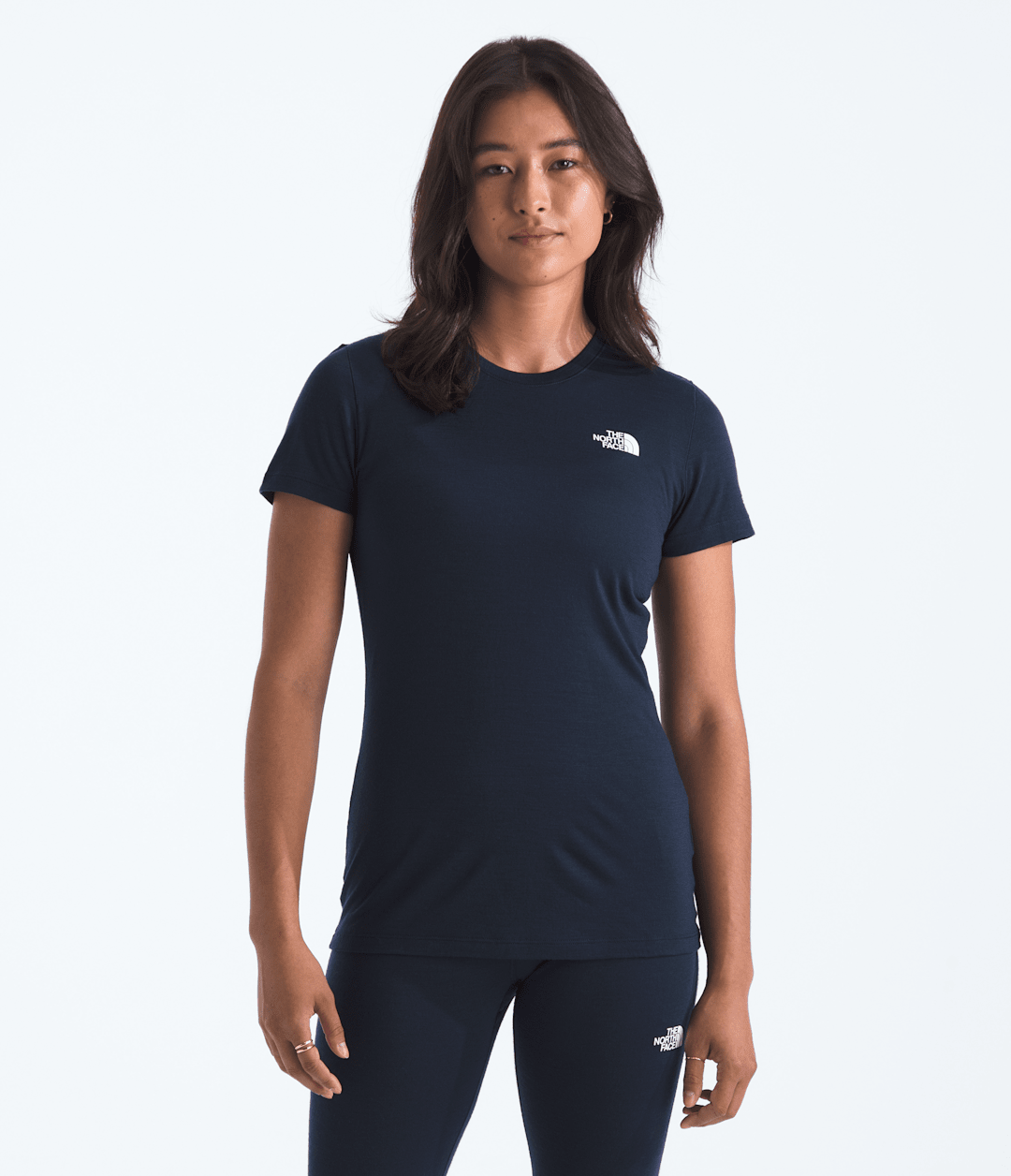 TNF X Smartwool Women’s Merino Blend 150 Short-Sleeve Crew - Deep Navy