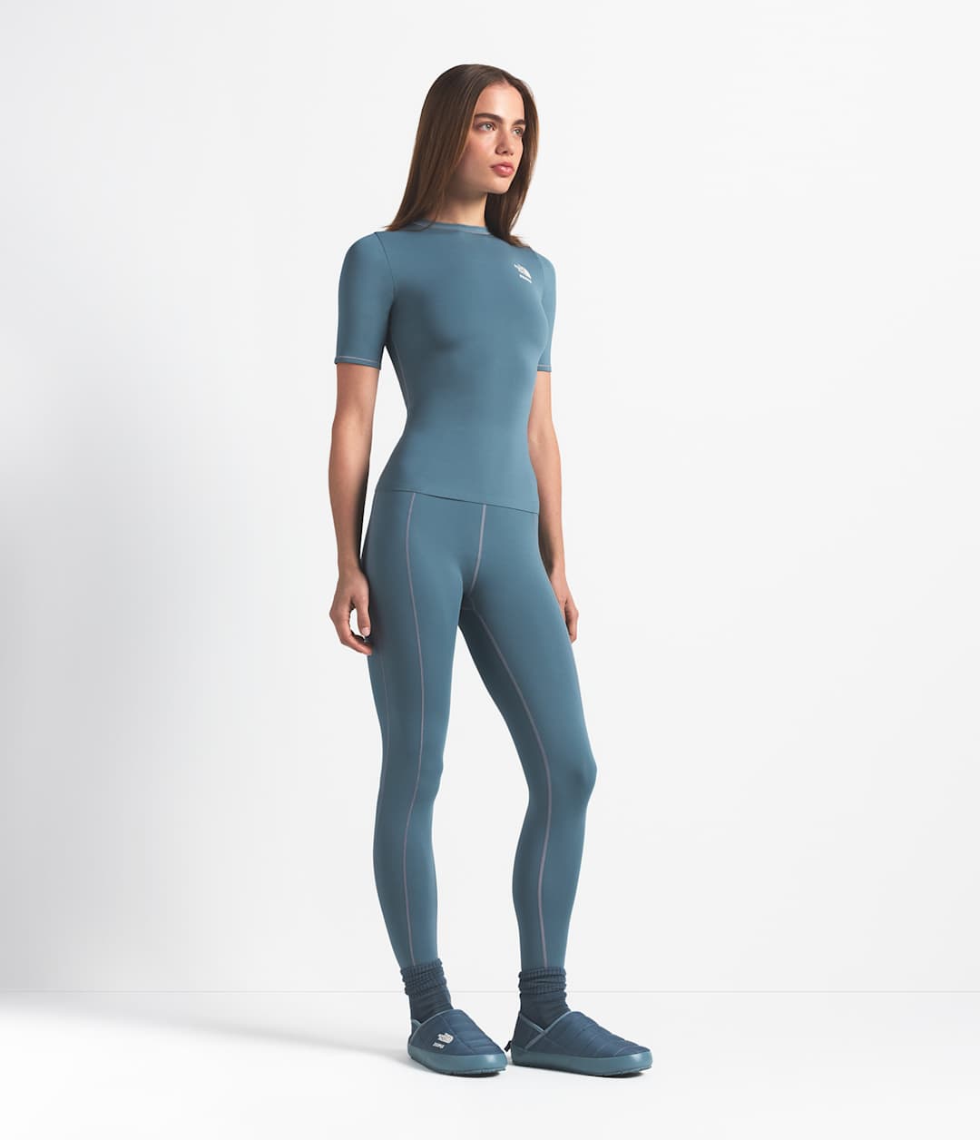 The North Face X SKIMS Women's Refina Short Sleeve Top - Sk Kyanite