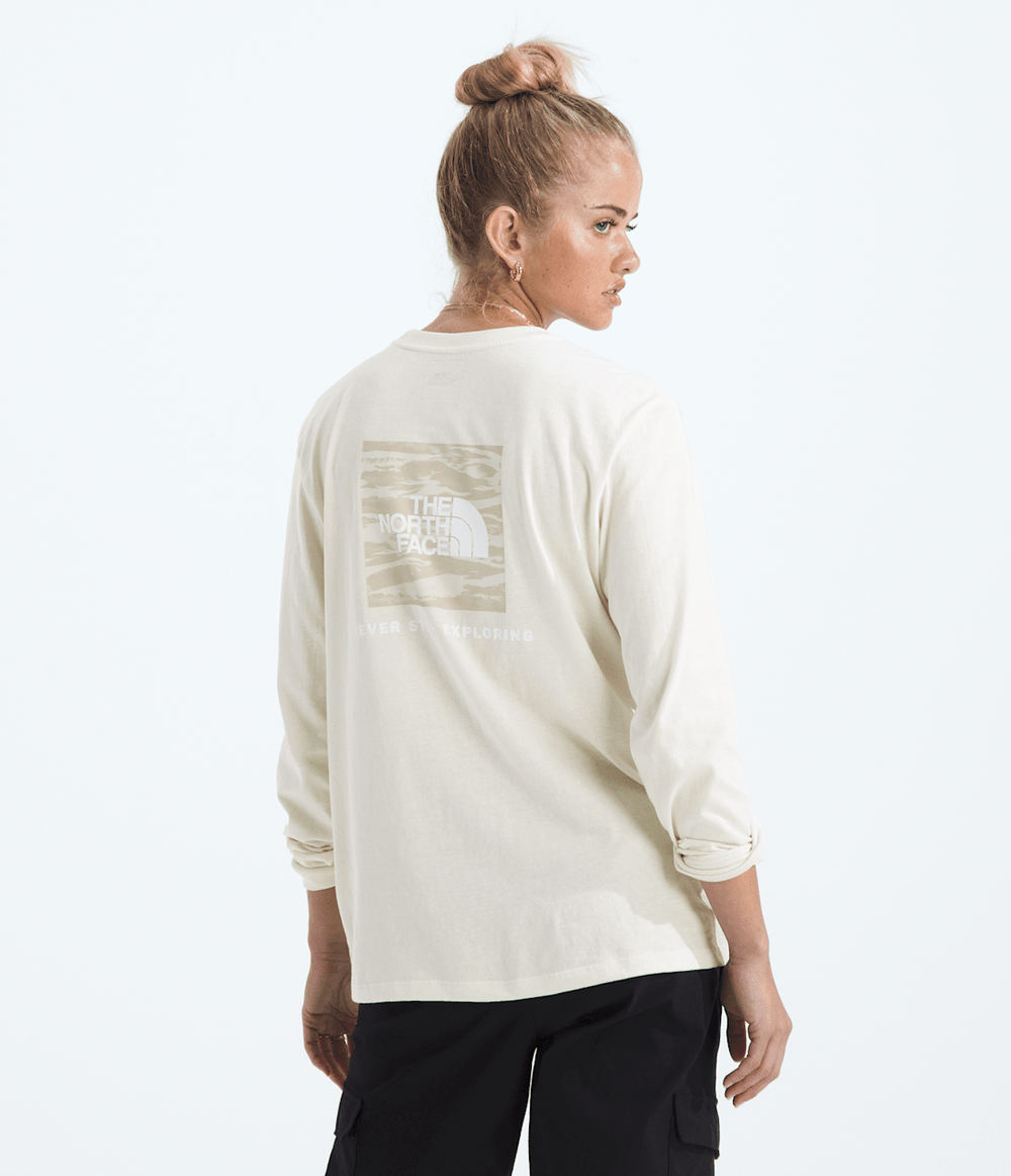 Women’s Evolution Box NSE Fill Light Long-Sleeve Tee—Graphic - White Dune