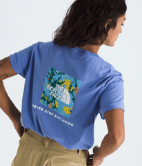 Women's Short-Sleeve Core Flower Power Box NSE Tee - Virtual Blue