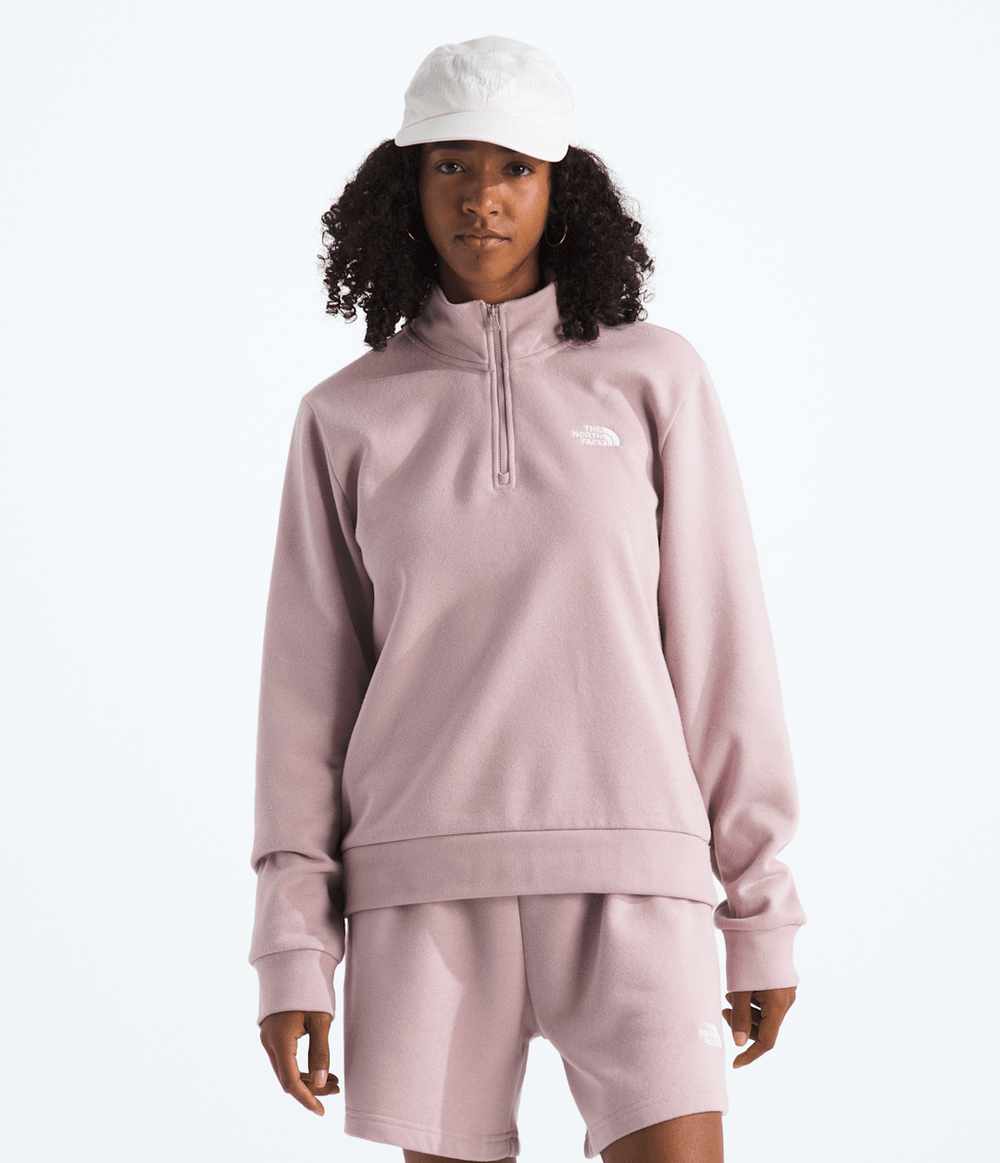 Women’s Evolution Simple Dome Regular ¼-Zip - Metal Pink