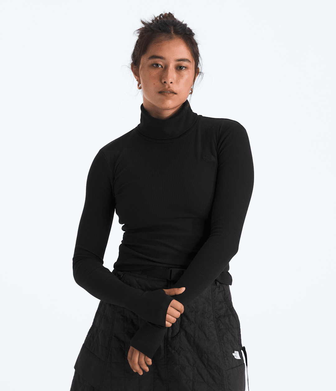 Women's Turtleneck Long-Sleeve Top - TNF Black