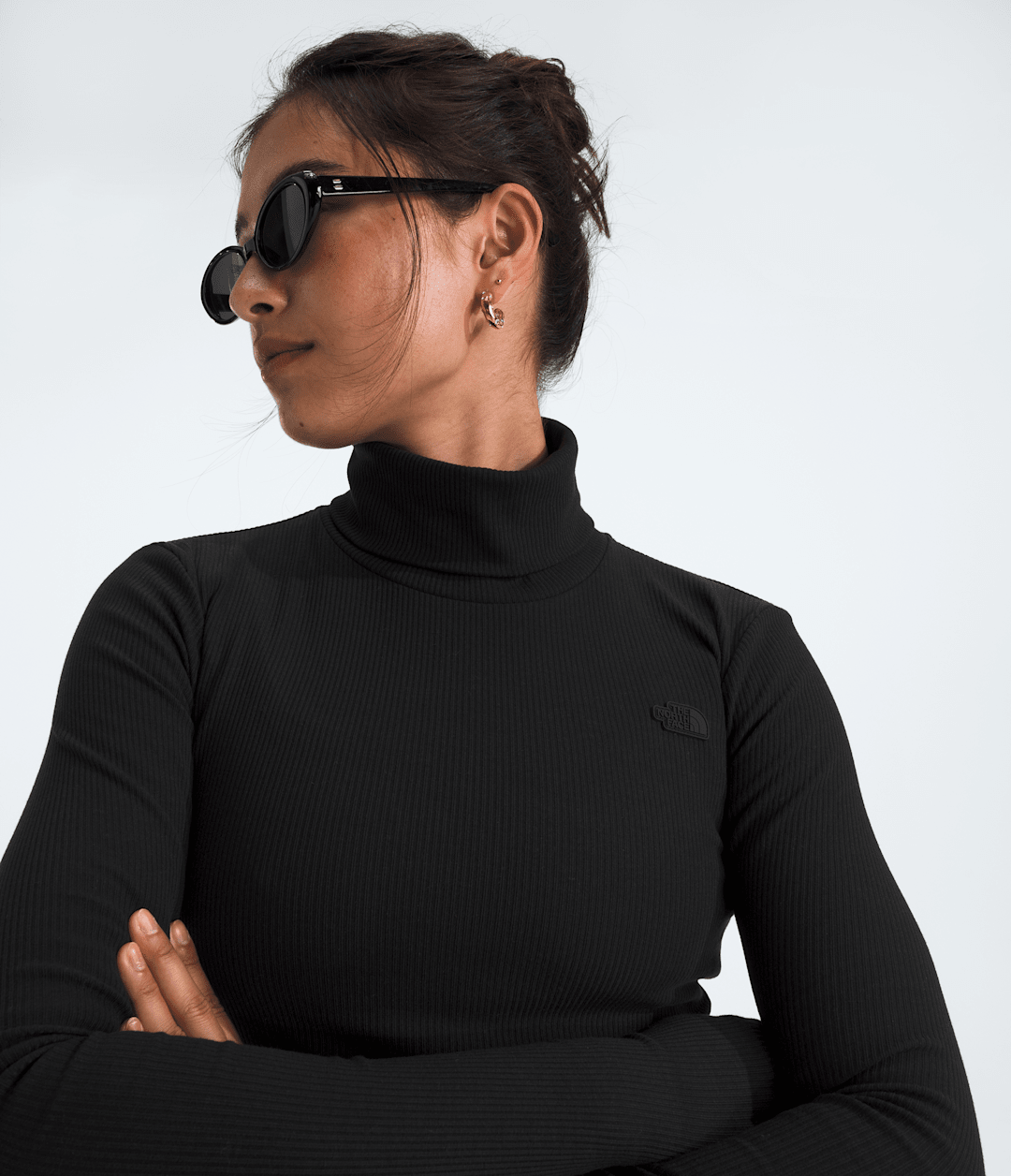 Women's Turtleneck Long-Sleeve Top - TNF Black