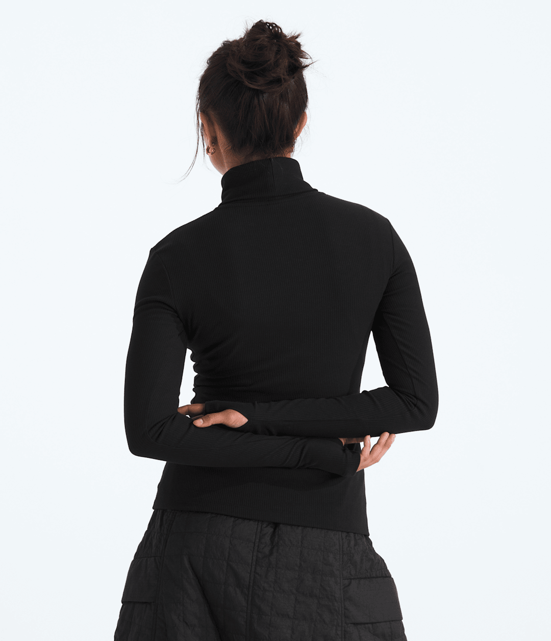 Women's Turtleneck Long-Sleeve Top - TNF Black