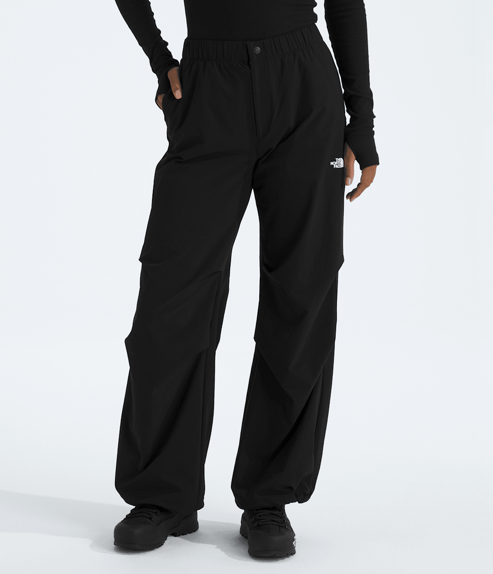 Women's Woven Loose Trousers - TNF Black