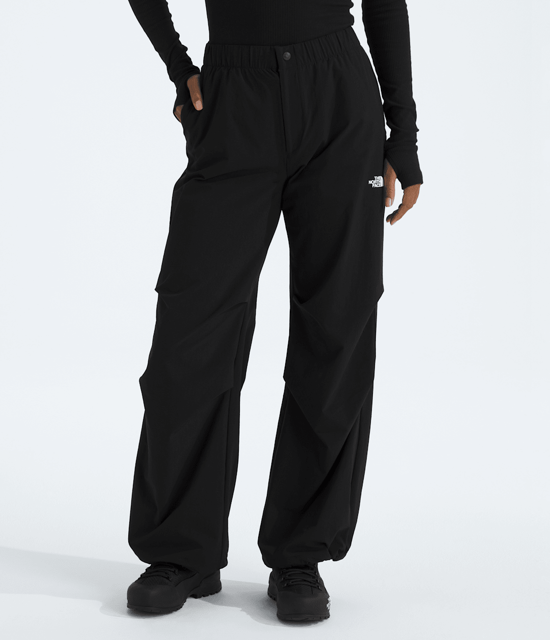 Women's Woven Loose Trousers - TNF Black